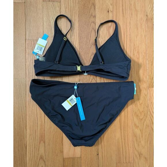 Bleu Rod Beattie Swimsuit Bikini 2pc Set Sz 14 Top & Bottom NEW $170+ - Picture 2 of 3